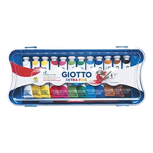 Giotto 12 tubetti 12ml tempera extrafine