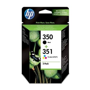 MULTIPACK HP N.350 BK + N.351 COLORI ORIGINALE SCADUTO GARANTITO 100%