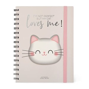 Notebook con Spirale Quaderno A5 Legami Maxi Kitty