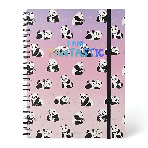 Quaderno con Spirale 3 in 1 - Foglio A4 - Panda Pantastic 2