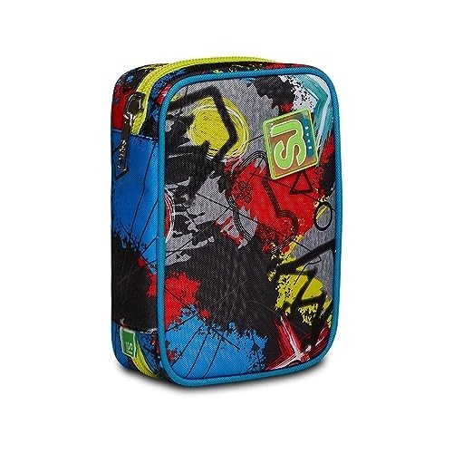 Speed Case Astuccio 1 Zip SJ Gang Glitzled Seven con Apertura Scomparti Interna