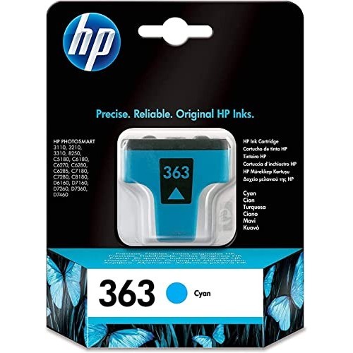 CARTUCCIA HP 363 CIANO ORIGINALE SCADUTA C8771EE