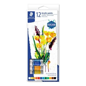 Astuccio 12 Tubetti Colori Acrilici Staedtler 12ml