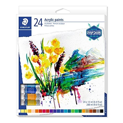 Astuccio 24 Tubetti Colori Acrilici Staedtler 12ml