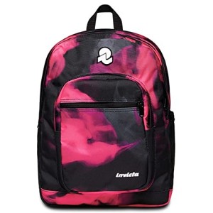 Zaino Invicta Backpack Fantasy Nero con Petali Fucsia