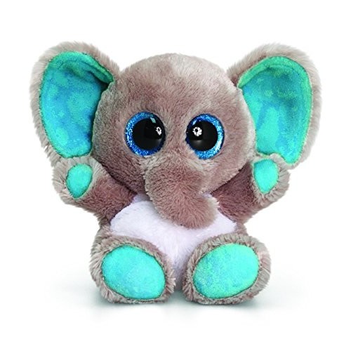 Keel Toys, SF0452, Elefantino di Peluche Animoutsu, 15 cm