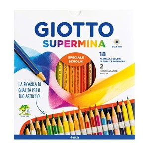 Pastelli Giotto Supermina 18pz+2 Matite