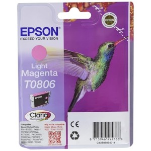 CARTUCCIA ORIGINALE EPSON C13T08064010 T0806 LIGHT MAGENTA