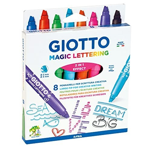 8 Pennarelli Giotto Magic Lettering