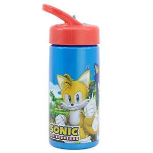 Borraccia Sonic per Bambini in Plastica con Beccuccio