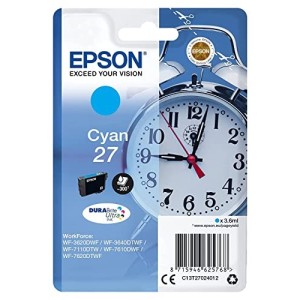 CARTUCCIA ORIGINALE EPSON C13T27024020 T27 CIANO