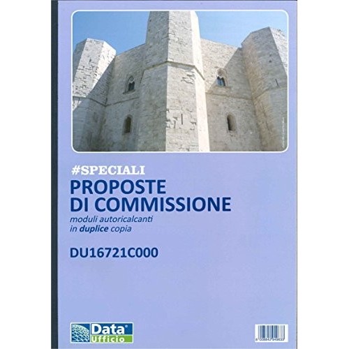 BLOCCO COPIA COMMISSIONI A4 50 MODULI DUPLICE COPIA