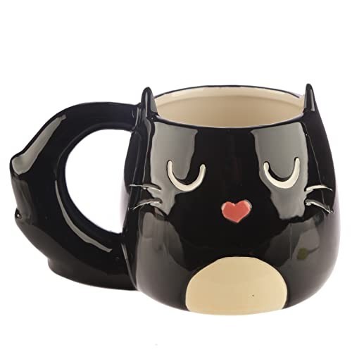 Tazza a Forma di Gatto Nero - Feline Fine Puckator