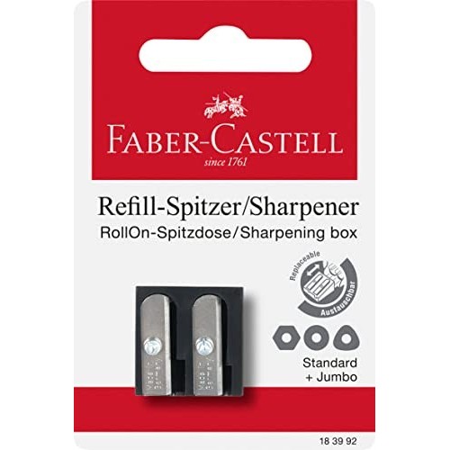 Temperamatite 2 Fori di Ricambio RollOn Dots e Sparkle Faber-Castell