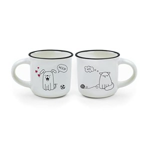 ESPRESSO FOR TWO - COFFEE MUG - DOG&CAT