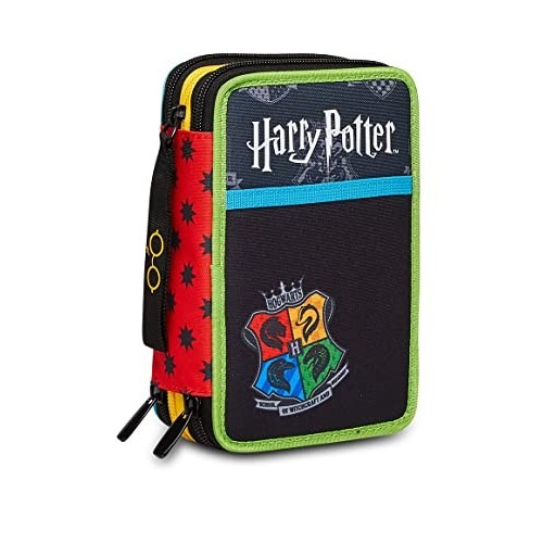 Astuccio 3 Zip Harry Potter Official Seven