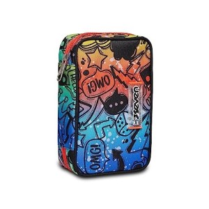 Speed Case Astuccio 1 Zip Fluo Stamp Seven con Apertura Scomparti Interna