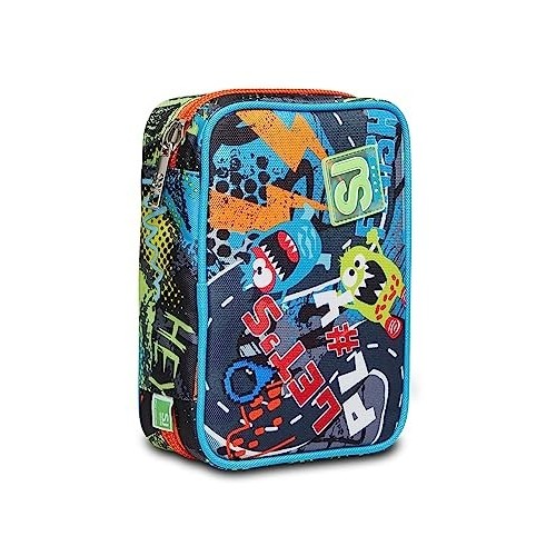 Speed Case Astuccio 1 Zip SJ Gang Rushpack Seven con Apertura Scomparti Interna