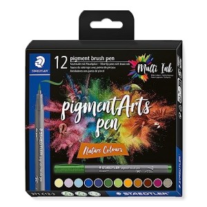 Astuccio 12 Brush PigmentArts Nature Colours Staedtler