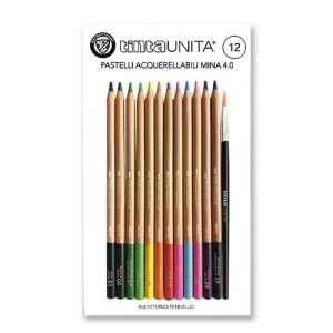 Pastelli Acquerellabili 4.0 Tinta Unita 12 pz