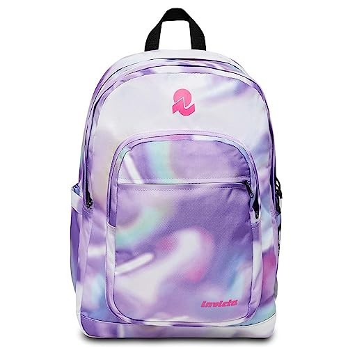 Zaino Invicta Jelek Backpack Grs Fanatsy Bianco e Viola