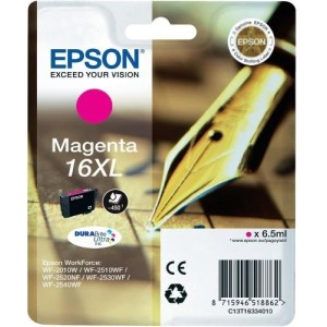 CARTUCCIA EPSON C13T16334010 T1633 MAGENTA XL ORIGINALE