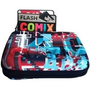 Astuccio Rigido Maxi Comix Flash 1 Zip 3 Scomparti Pieno Genger