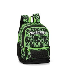 Zaino Organizzato Green Minecraft