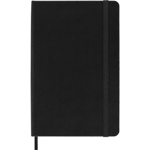 Taccuino Bianco Moleskine Nero 11,5x18 208pag Copertina Rigida