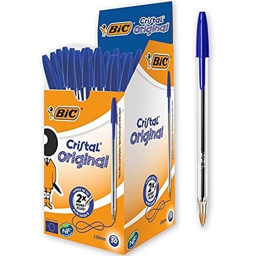 PENNA BIC CRISTAL BLU CONFEZIONE DA 50 PEZZI