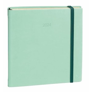 Agenda Quo Vadis Executif Prestige Settimanale con elastico Verde Menta 16x16