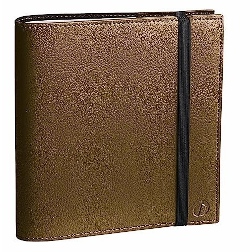 Agenda Quo Vadis Time & Life Medium Settimanale Spiralata con Elastico Metal Khaki 16x16