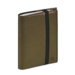 Agenda Quo Vadis Time & Life Pocket Spiralata con Elastico Settimanale 10x15 Metal Khaki