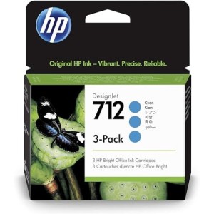 Multipack 3 Cartucce Hp 712 Ciano 3ED77A