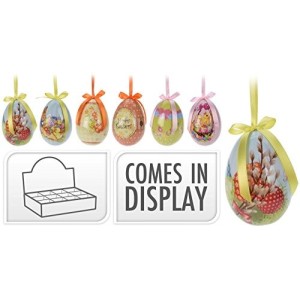 Decorazioni pasquali, Uovo di pasqua decorato 10 cm grande