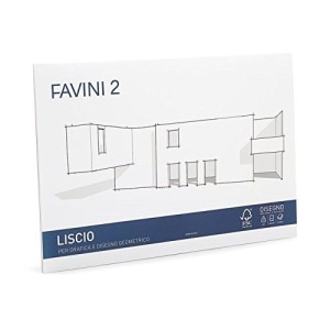 BLOCCO DISEGNO FAVINI 2 F2 D4 110GR 20 FG 24X33 LISCIO