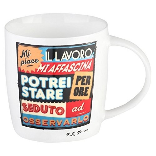 TAZZA LEGAMI BUONGIORNO MUG - AFORISMI - MI PIACE IL LAVORO