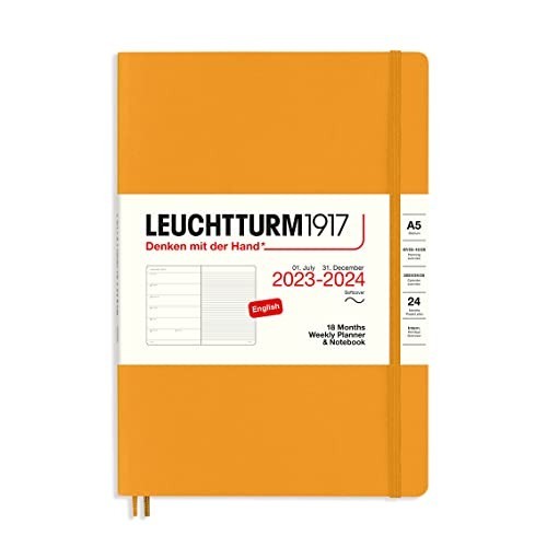 Agenda Settimanale e Taccuino Media A5 2024 con Copertina Morbida Rising Sun Leuchtturm