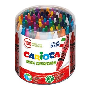 Pastelli a Cera Carioca Wax Crayons Pacco da 100pz