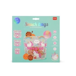 Set di 3 Buste per Alimenti - Snack Bags Unicorn Legami