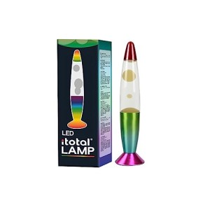 Lampada Led Lava Base Rainbow Liquido Multicolore