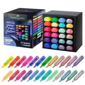 Deskset 24 Evidenziatori Faber-Castell