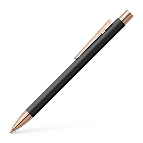 Penna a Sfera Neo Slim Nero Matte-Rose Gold Faber-Castell