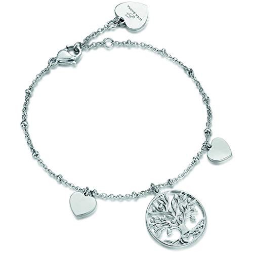 BRACCIALE DONNA IN ACCIAIO CON ALBERO DELLA VITA