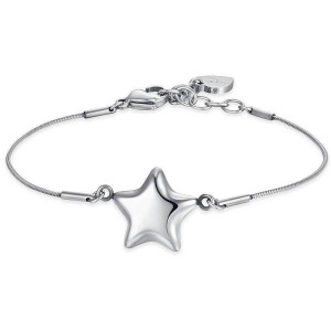 BRACCIALE DONNA IN ACCIAIO CON STELLA PIENA