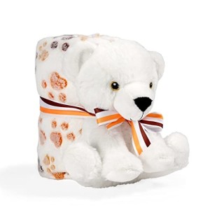 Copertina + Peluche Orso Polare Perletti Toys