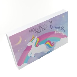 Cassettiera 2 Piani 72 Pastelli Tinta Unita Unicorn Glitter