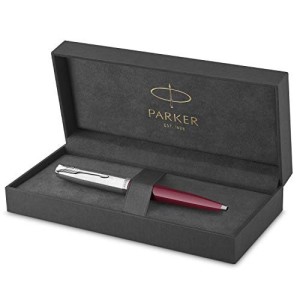 Penna Parker 51 Rosso Borgogna con Finiture Cromate Sfera