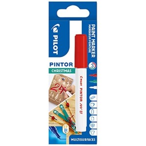 Pilot Pintor EF Marker Pigmentato Astuccio 3pz Bianco, Verde, Rosso