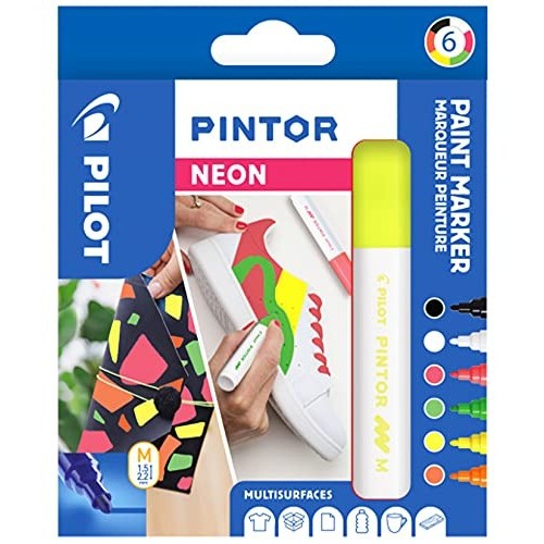 Pilot Pintor M Marker Pigmentato Neon Astuccio 6pz